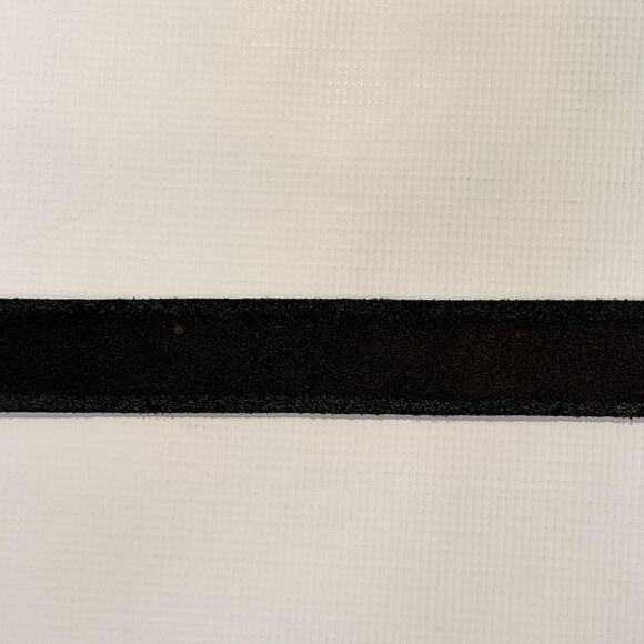 Paul Smith Belt Mens 36 Brown Suede Leather Oval Floral Buckle Made in England - Picture 10 of 11